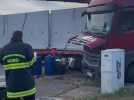 Un accident entre deux poids lourds, à l'entrée d'Houplines