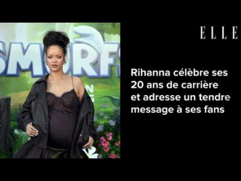 VIDEO : Rihanna clbre ses 20 ans de carrire et adresse un tendre message  ses fans