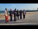 Conférence de presse de la délégation parlementaire en visite à Calais, le 4 septembre