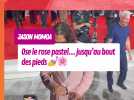 Jason Momoa : costume pastel, Birkenstock et pédicure coordonnée