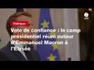 VIDEO. Vote de confiance : le camp présidentiel réuni autour d'Emmanuel Macron à l'Élysée