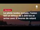 VIDEO. Le pilote tombe malade, l'avion fait un détour de 3 200 km et arrive avec 8 heures de retard