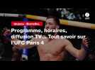 VIDÉO. Imavov - Borralho. Programme, horaires, diffusion TV... Tout savoir sur l'UFC Paris 4
