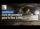 Un four à bois en réparation à la boulangerie d'Escoeuilles