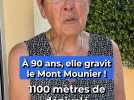 Ginette, 90 ans, grimpe les 2.800 mètres du Mont Mounier