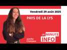 La Minute de l'info de l'Echo de la Lys du vendredi 29 août 2025