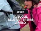 Aveugle, elle parcourt 845km à vélo