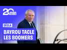 « Tout ça pour le confort des boomers » : on résume les propos forts de François Bayrou sur TF1