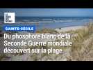 Un gendarme ramasse un caillou fluorescent sur la plage de Sainte-Cécile, il s'enflamme dans sa poche