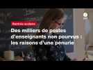 VIDEO. Des milliers de postes d'enseignants non pourvus : les raisons d'une pénurie