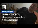 En reconversion, elle produit des oeufs de caille chez elle