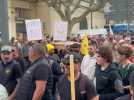 Le cortège de la manif à Béziers des viticulteurs