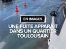 EN IMAGES : Une fuite apparaît en plein milieu de ce quartier toulousain