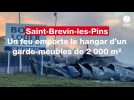 VIDÉO. Un incendie détruit entièrement le garde-meuble de Saint-Brevin-les-Pins