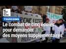 Manifestation des enseignants de cinq écoles de Tourcoing pour avoir plus de moyen