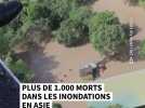 Plus de 1.000 morts dans les inondations en Asie
