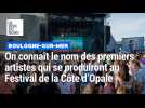 Voilà le nom des premiers artistes qui se produiront au Festival de la Côte d'Opale en juillet 2026