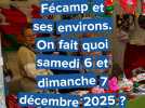 Samedi 6 et dimanche 7 décembre 2025 : on fait quoi à Fécamp et dans ses environs ?