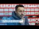 Lille-OM : "On n'a pas aligné pas trois passes, Roberto De Zerbi tacle ses joueurs