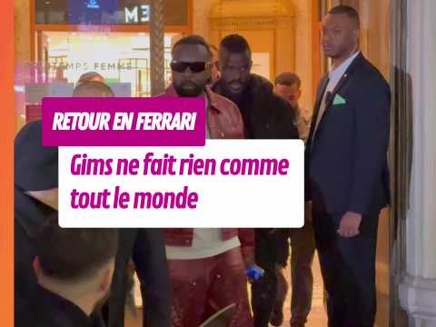 VIDEO : Retour en Ferrari : Gims ne fait rien…