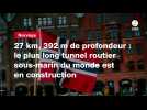VIDÉO. 27 km, 392 m de profondeur : le plus long tunnel routier sous-marin du monde est en construction