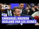 Emmanuel Macron accueilli comme une rockstar dans une université chinoise