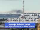 Panache de fumée visible de Nice suite à une explosion dans un appartement à Antibes