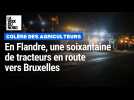 Une soixantaine de tracteurs de Méteren à Bruxelles