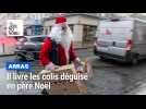 A Arras, il livre les colis déguisé en père Noël
