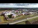 Saint-Laurent-Blangy : vue aérienne sur le futur centre de détention