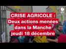 VIDEO. Crise agricole : les agriculteurs mènent deux actions dans la Manche