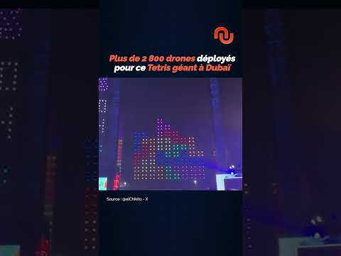 Il joue à Tetris sur un écran de 150 MÈTRES DE HAUT ! #shorts