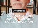 La déclaration d'amour d'Olivier Norek à l'Aveyron