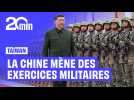 Les images des exercices militaires chinois autour de l'île de Taïwan