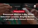 VIDEO. Emmanuel Macron à Abu Dhabi, Sébastien Lecornu, Brigitte Bardot... : L'actualité des réseaux sociaux