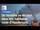 Une maison ravagée par le feu à Strazeele, pas de blessé grave