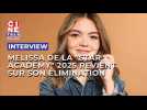 Melissa de la "Star Academy" 2025 revient sur son élimination
