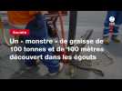 VIDEO. Un « monstre » de graisse de 100 tonnes et de 100 mètres découvert dans les égouts