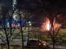 Un feu de voiture avenue Champollion lors du réveillon du Nouvel an