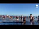 VIDÉO. Un nouveau record pour la baignade du 31 décembre à Saint-Cast-Le-Guildo