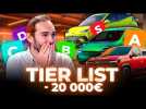 Tier List XXL des voitures électriques à moins de 20 000 €