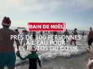 Bain de noël solidaire à Carnon
