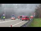 Une voiture en feu dans un tunnel du R3: l'autoroute fermée