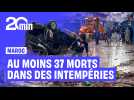 Véhicules retournés, habitations et rues inondées... Des crues soudaines font au moins 37 morts au Maroc