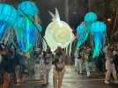 VIDEO. Déambulation nocturne dans Saint-Nazaire avec des géants des mers