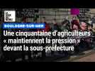 Une cinquantaine d'agriculteurs et une dizaine de tracteurs disent non au MERCOSUR à Boulogne