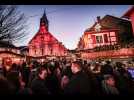 Le marché de Noël de Montbéliard s'achève sous la neige