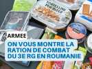 On déballe une ration de combat des soldats ardennais en Roumanie