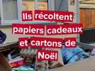 Ces employés du Santerre récoltent plus d'une tonne d'emballages et de cartons issus des cadeaux de Noël