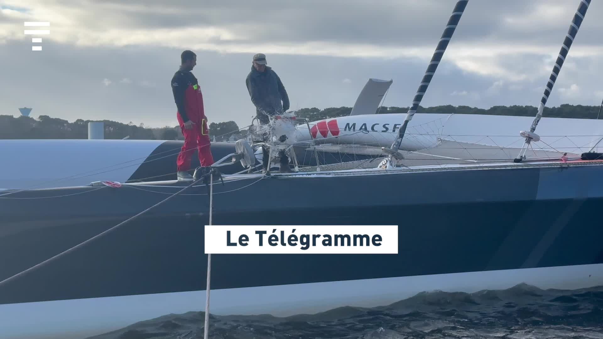 « Partir avant Noël, je ne pouvais pas rêver d'un plus beau cadeau », avoue Guirec Soudée qui s'élance mardi matin à l'assaut du record du tour du monde à l'envers [Vidéo]